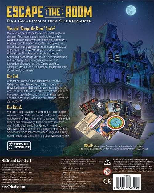 Actual product image Thinkfun Escape The Room: The Mystery of the Observatory (German)