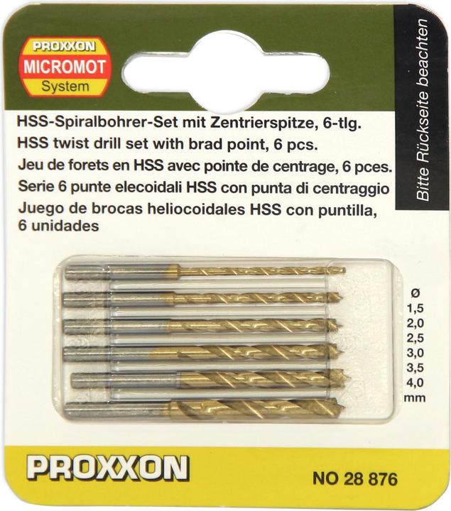 Actual product image Proxxon Twist drill set (3.0 millimetre)