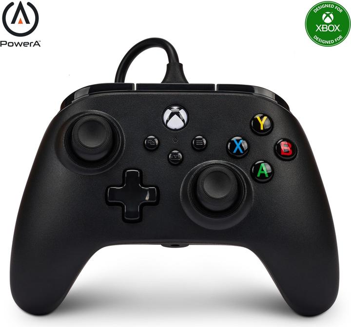 PowerA Contrôleur filaire amélioré Nano par pour Xbox Series X|S - Noir (Xbox Series X, Xbox Series S, PC)