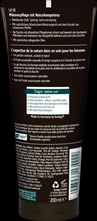 Actual product image Kneipp 2in1 men's thing 2.0 (200 ml)