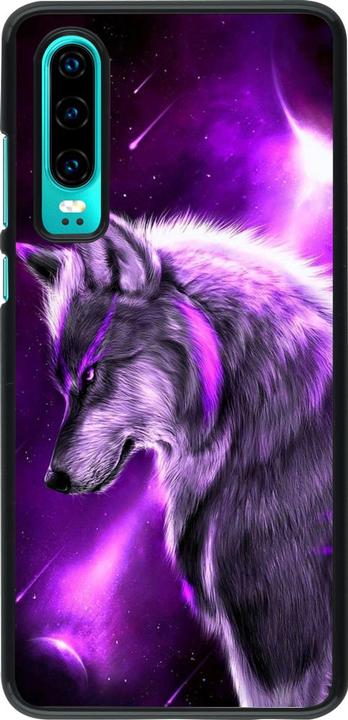 Produktbild PhoneLook Hülle Purple Sky Wolf (Huawei P30)