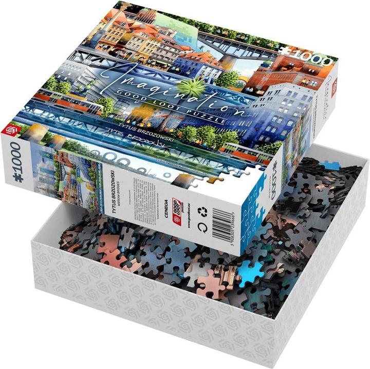 Actual product image Good Loot Puzzle 1000 Titas Brizovskis Bridges of Warsaw (1000 pieces)