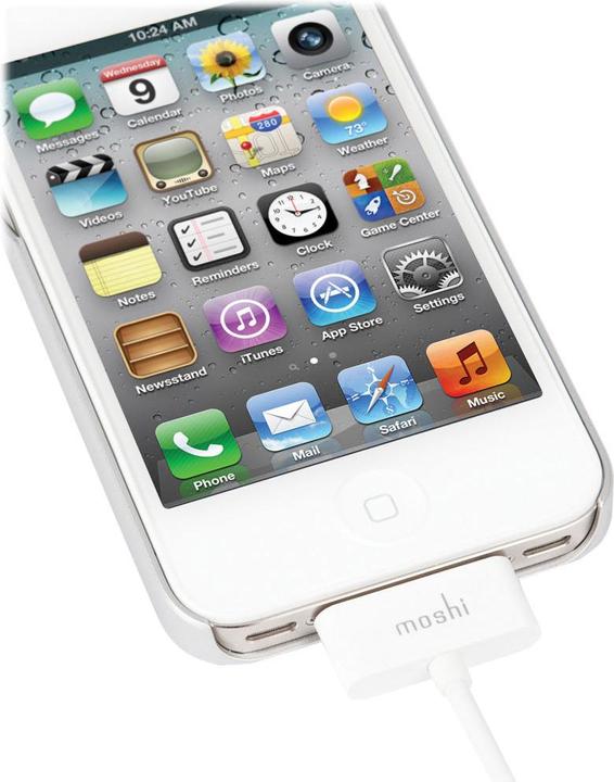 Produktbild Moshi iGlaze Hardcase für iPhone 4/4S Titanium (Apple iPhone 4, Apple iPhone 4s)
