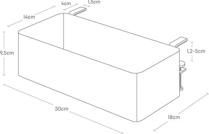 Produktbild Yamazaki Tisch-Klemm-Korb TOWER (1 x)