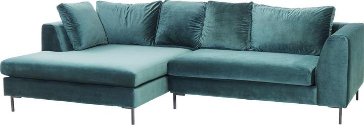Image du produit Kare Design Canapé d angle Black Gianna velours vert gauche (Canapé d'angle)