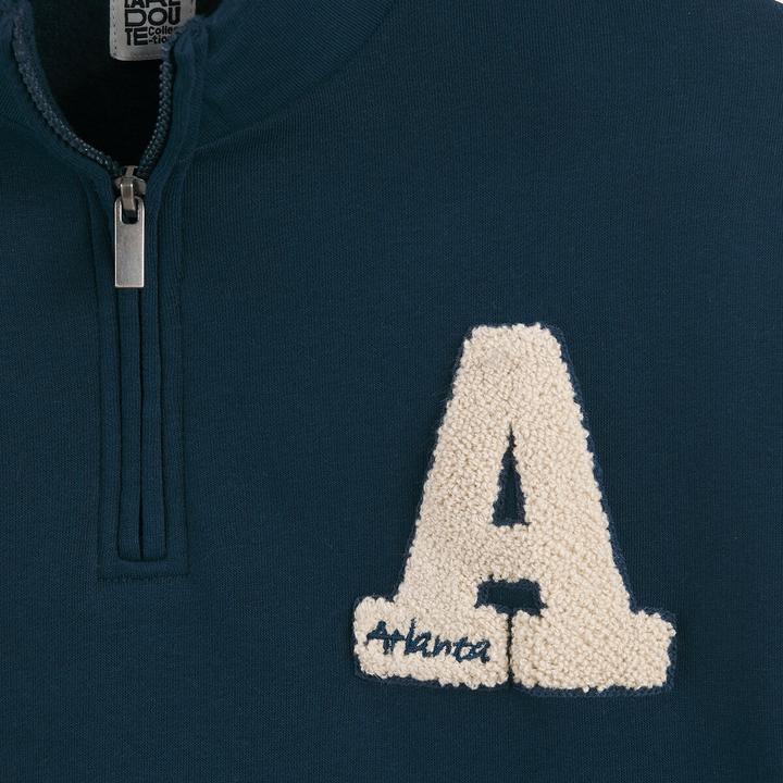 Immagine prodotto La Redoute Collections Felpa con collo alla coreana e applicazioni bouclé (140)