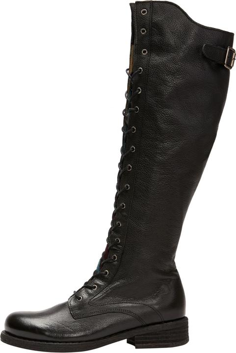 Felmini Gredo A425, der hohe Biker-Schnürstiefel von, ist aus Glattleder mit einem Finish aus Vintag