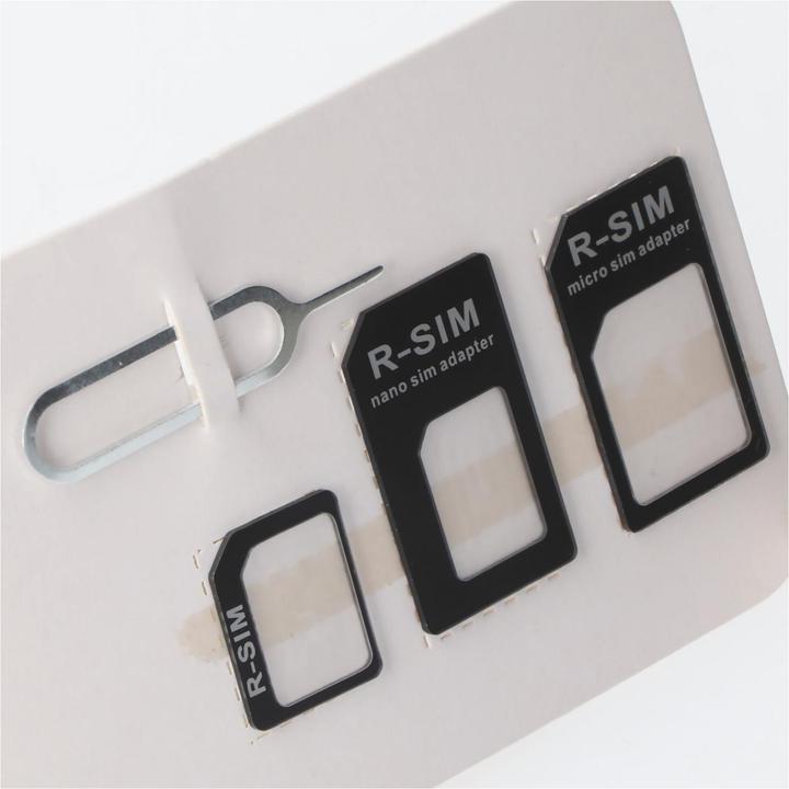 Actual product image AccuCell SIM card adapter 4in1, adapter Micro-SIM to SIM, Nano-SIM to SIM, Nano-SIM to Micro-SIM (SIM holder)