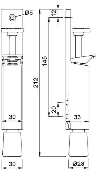Productafbeelding Kws Deurhouder 1081/1082 (1 Stuk)