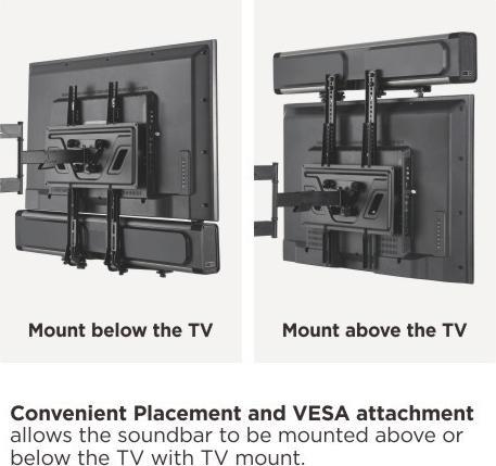 Produktbild Reflecta SOUNDBAR HOLDER SBH114 (1 Stk., Wandmontage, Höhenverstellbar)