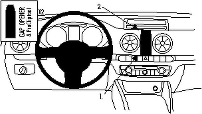 Brodit 854804 ProClip Audi A3/S3 anno di costruzione 13-20