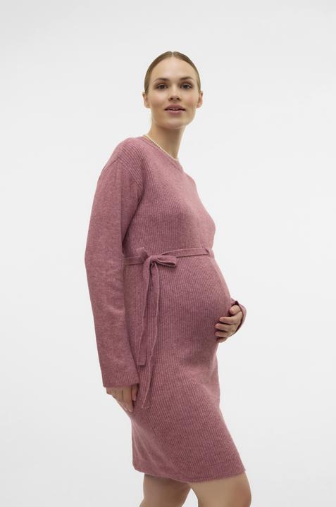 Actual product image Mamalicious Regular fit Round neck Ribbed cuffs Short dress Knitted dress (L)