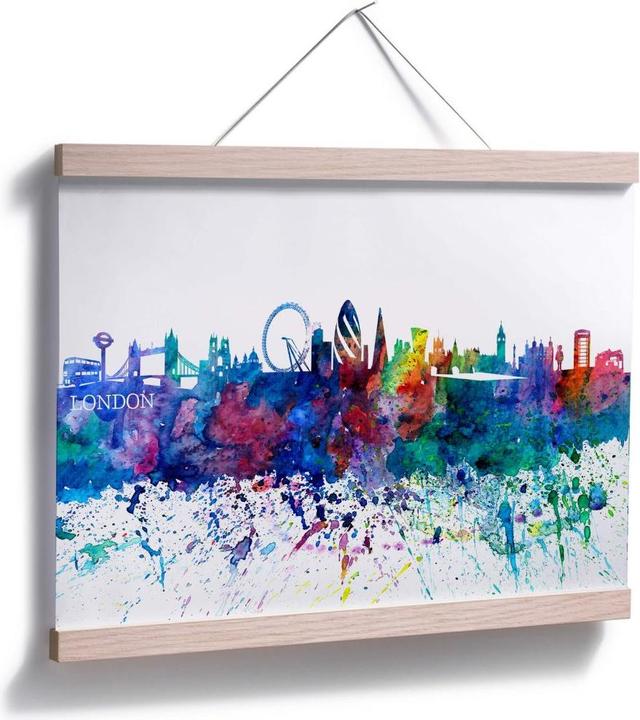 Actual product image Trenddeko London watercolor skyline (60 x 50 cm)