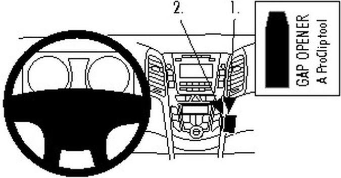 Produktbild Brodit 854755 Autohalterung Hyundai i30 12-16