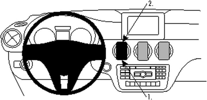 Immagine prodotto Brodit 854813 ProClip Mercedes Benz Classe A 13-18