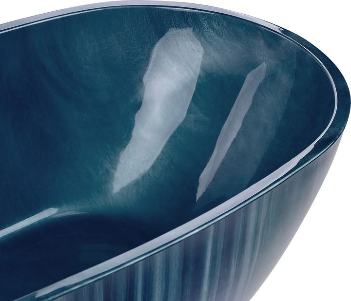 Produktbild Beliani Badewanne freistehend marineblau Marmor Optik 170 x 80 cm RIOJA (178 l, 170 cm)