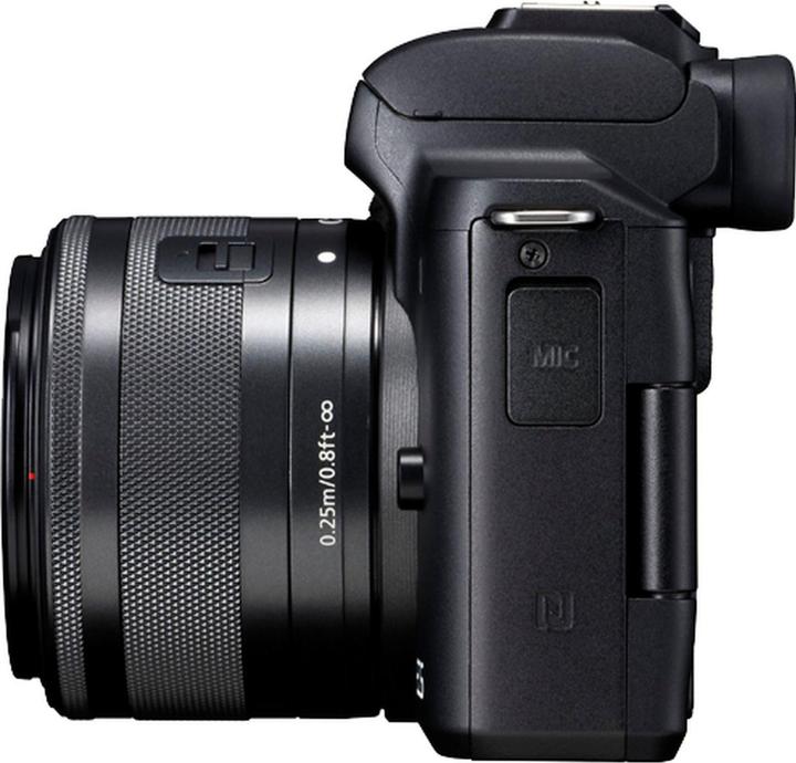 Actual product image Canon EOS M50 Kit - Import (15 - 45 mm, 24.10 Mpx, APS-C / DX)
