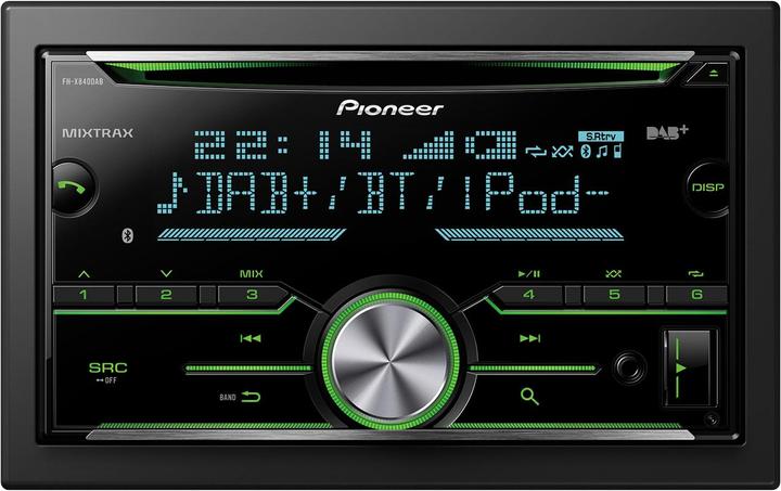 Actual product image Pioneer FH-X840DAB incl. DAB antenna