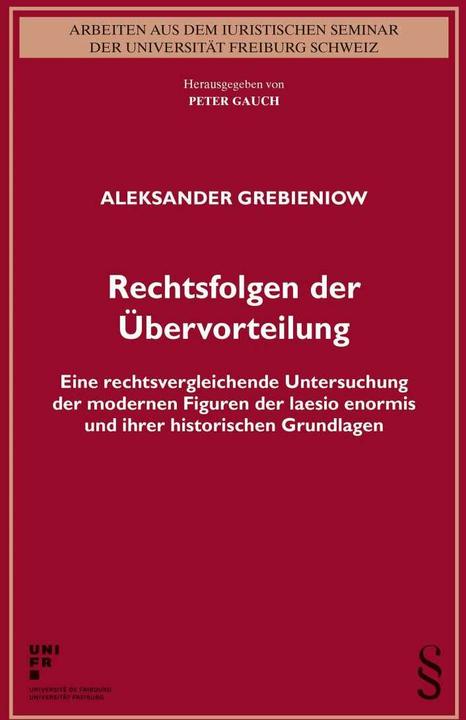 Produktbild Rechtsfolgen der Übervorteilung (Deutsch, Aleksander Grebieniow, 2015)