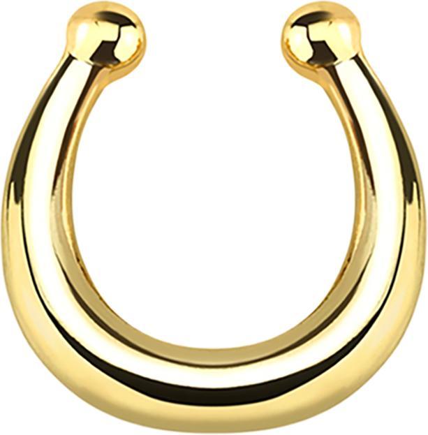 Actual product image Star Piercing Fake Septum basic vergoldet (Brass)