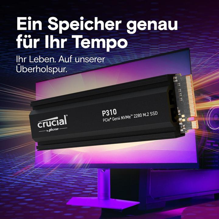 Produktbild Crucial P310 mit Heatsink (2048 GB, M.2 2280)