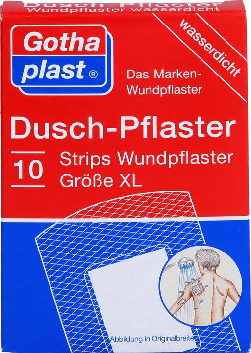 Produktbild Gothaplast Duschpflaster Strips Wundpflaster Grösse XL wasserdicht, 10 St. Pflaster (10 x)