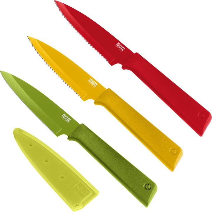 Kuhn Rikon COLORI®+ set prep knives large