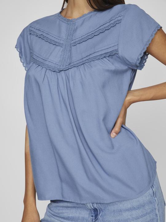 Actual product image Vila Detailed top with short sleeves (36)