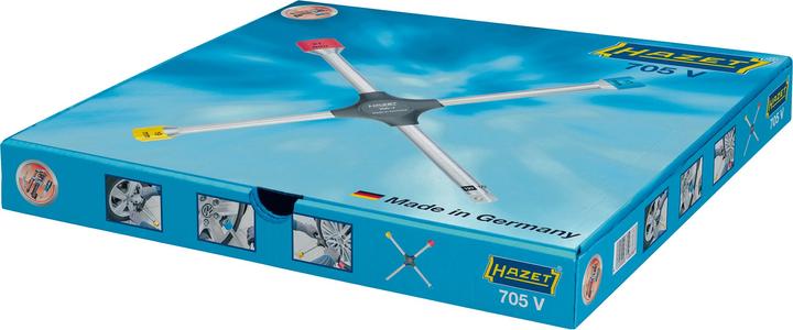 Immagine prodotto HAZET Chiavi a croce 705V ∙ Profilo esagonale esterno ∙ 17 x 19 x 21 x Attacco quadro esterno 12,5 …