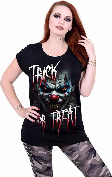 Actual product image Spiral Womens/Ladies Trick Or Treat Loose Fit Turn Up T-Shirt (XXL)