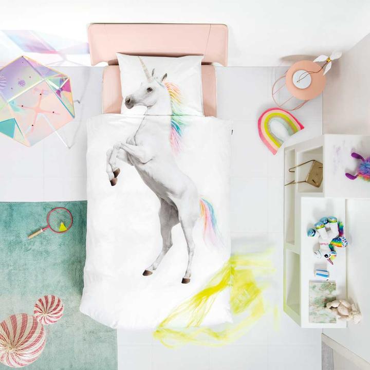 Actual product image Snurk Unicorn bed linen 135 x 200