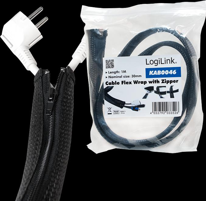 Actual product image LogiLink Cable protection with zipper (Cable conduit, 100 cm)
