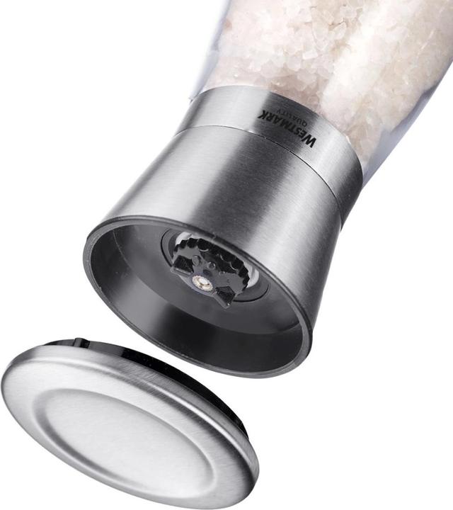 Actual product image Westmark Cruet with 2 spice mills "stainless steel (Various spices)