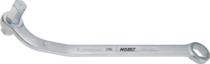 HAZET Chiave di servizio per olio 2760 - Larghezza tra i piani: 14 x 17 - Lunghezza totale: 237 mm