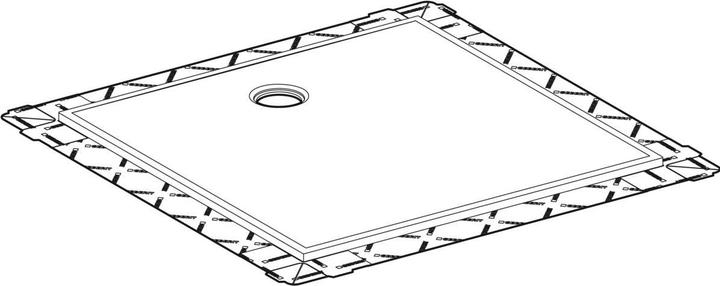 Produktbild Geberit Duschfläche Setaplano, 154.290.11.1, 120x120cm, Höhe 4,5 cm, weiss-alpin