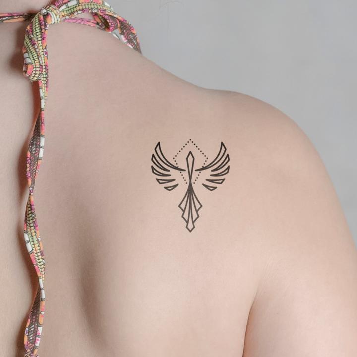 Image du produit minink Tatouage temporaire - Phénix abstrait