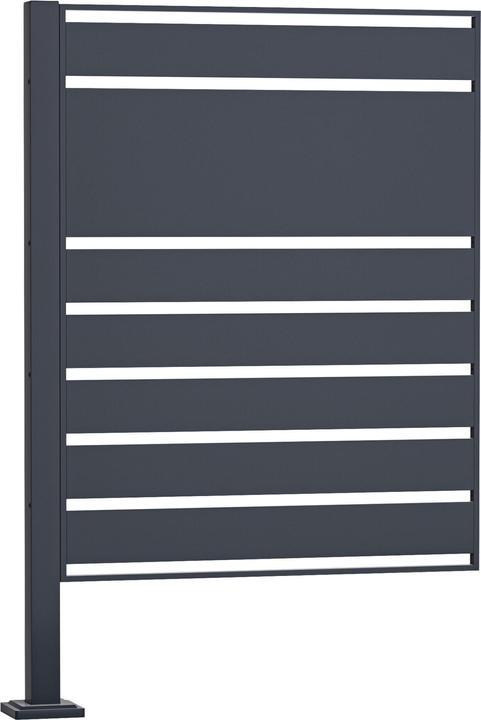 Actual product image Wiltec Waste bin fence extension module anthracite Privacy screen waste bin box