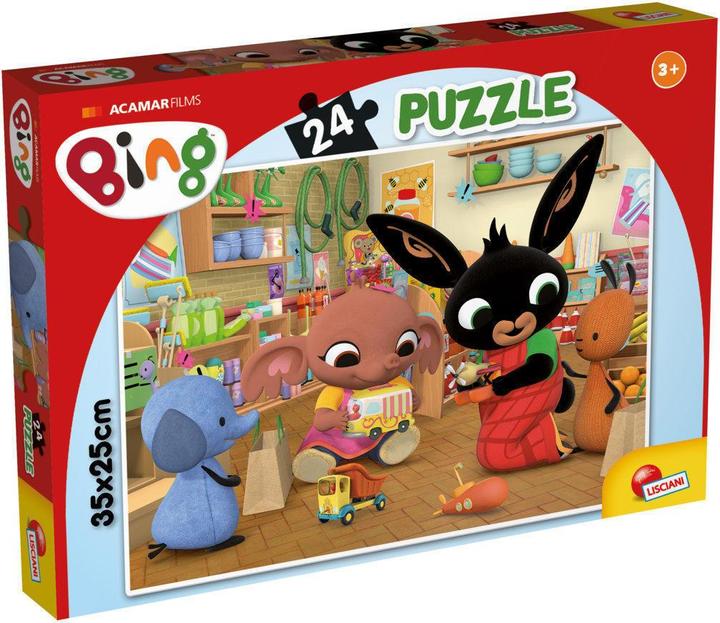 Actual product image Lisciani 99412 - - BING PUZZLE M-PLUS 24 - AT THE SUPERMARKET! (24 pieces)