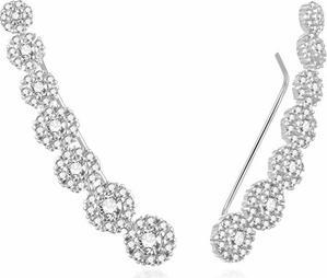 Produktbild Moiss Fashion longitudinal earrings with clear zircons E0002586 (L)