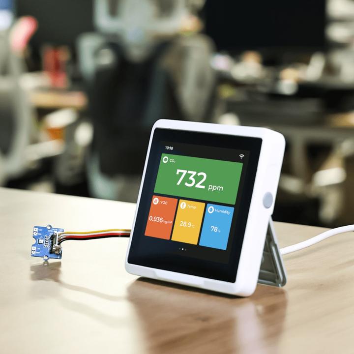 Produktbild Seeed Studio SenseCAP Indicator D1Pro 4inch IoT Wifi Touch Display mit Lora und CO2 Sensor