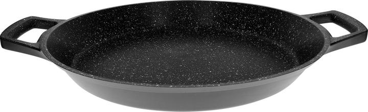 Image du produit Cheffinger Poêle à paella avec revêtement antiadhésif aspect marbre 32cm (28 cm, Poêle à paella, Aluminium)