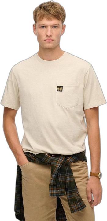 Superdry T-Shirt mit Tasche und Kontrastnähten