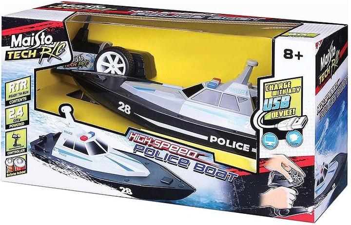 Actual product image Maisto High Speed Police Boat