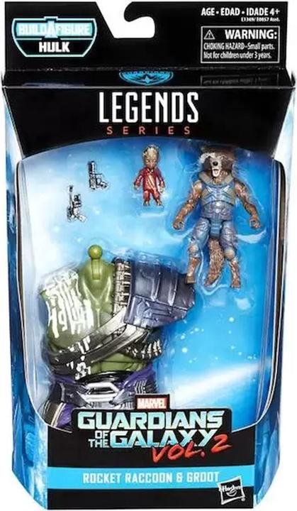 Actual product image Hasbro Marvel Best of Legends Series - Rocket Raccoon & Groot
