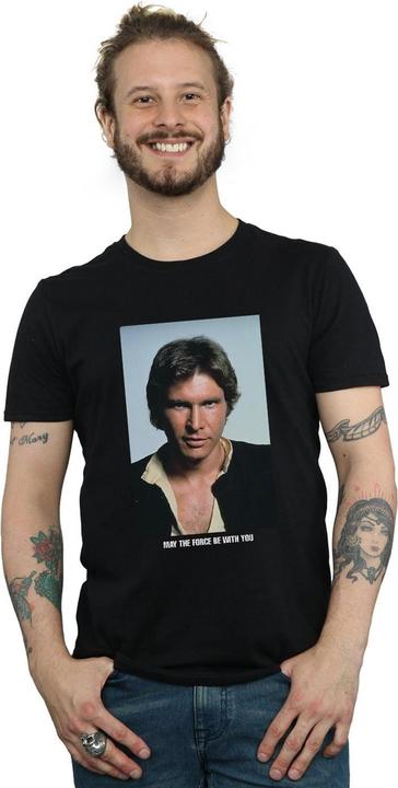 Immagine prodotto Star Wars Han Solo May The Force Maglietta Uomo (M)