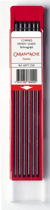 Actual product image Caran d'Ache Technograph refills (Refill, Grey, 2 mm)