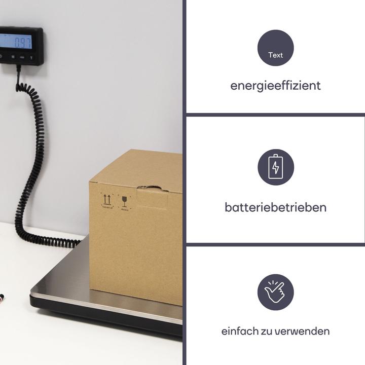 Produktbild Perel Digitale Postwaage mit externem Display - 100 kg / 10 g
