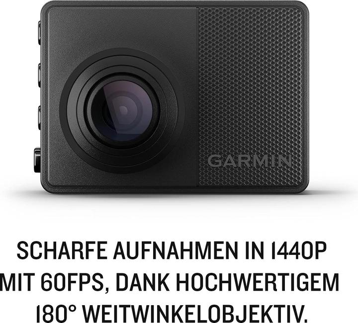 Image du produit Garmin Dash Cam 67W (Bluetooth, Accéléromètre, Récepteur GPS, Indicateur intégré, WQHD)