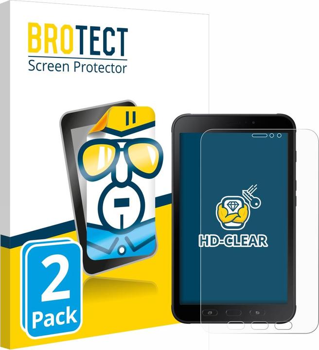 Actual product image BROTECT Screen Protector Clear (2 Piece, Galaxy Tab Active 2)