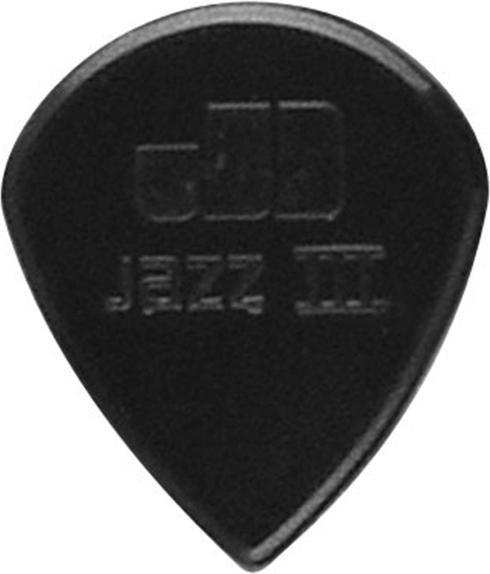 Produktbild Dunlop Plectren Jazz 3 BK, bag/24 (24 x)